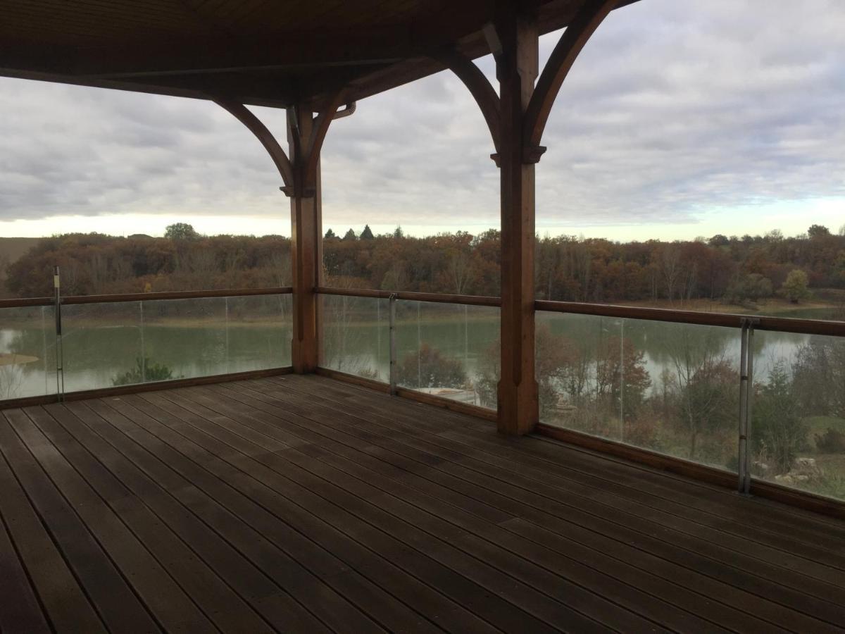 La Decouverte, Jacuzzi, Sauna, Et Terrasse Avec Vue Sur Lac A La Campagne Entre Toulouse Et Auch Villa Catonvielle Exterior photo